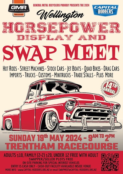 Wellington Horsepower Show & Swap Meet - Capital Rodders