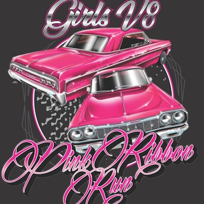 Girls V8 Pink Ribbon Run