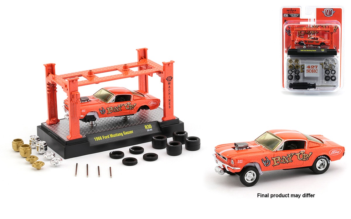 M2 Machines 1:64 Model Kit Release 30 1966 Ford Mustang Gasser 