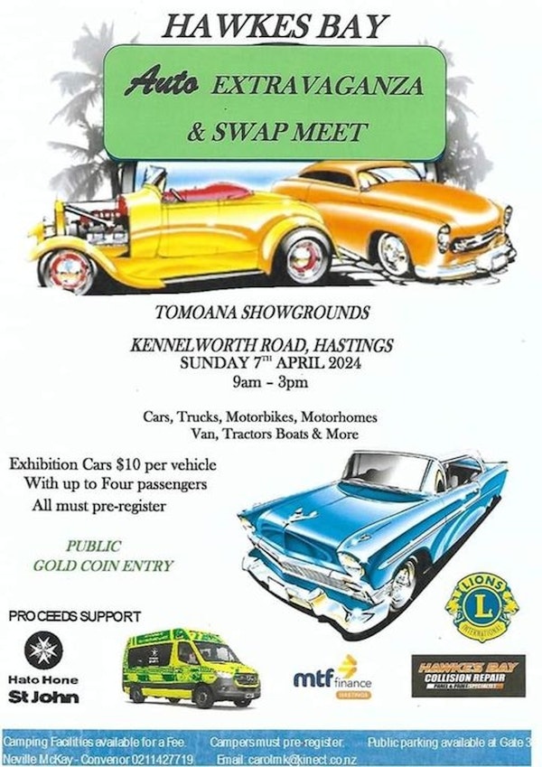 Hawkes Bay Auto Extravaganza & Swap Meet