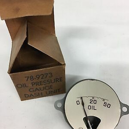Electrical - Oil pressure gauge - 1937 pas & com