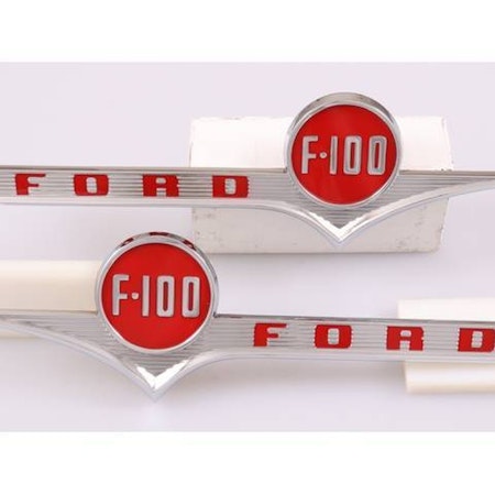 Bonnet/Hood Emblems - Ford F100 - 1956 com