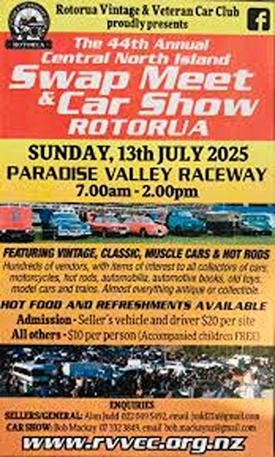 Rotorua Vintage Car Club Swap Meet
