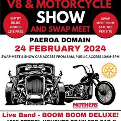 Paeroa V8 & Motorcycle Show & Swap Meet